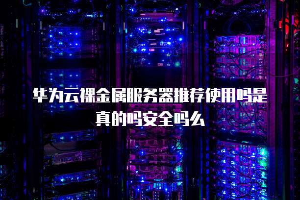 华为云裸金属服务器推荐使用吗是真的吗安全吗么