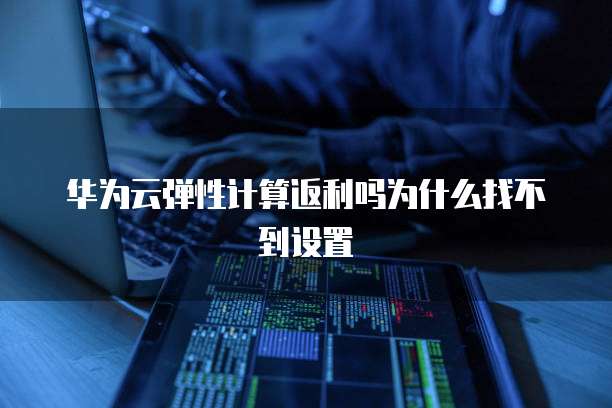 华为云弹性计算返利吗为什么找不到设置