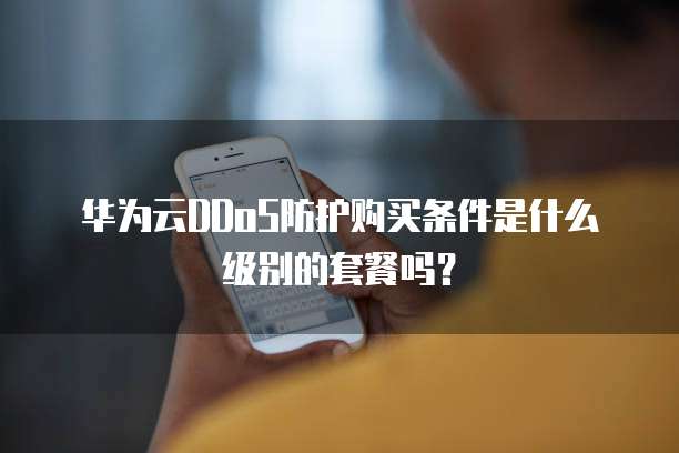 华为云DDoS防护购买条件是什么级别的套餐吗？