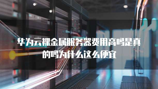 华为云裸金属服务器费用高吗是真的吗为什么这么便宜