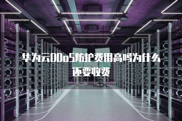 华为云DDoS防护费用高吗为什么还要收费