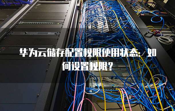华为云储存配置权限使用状态:如何设置权限?