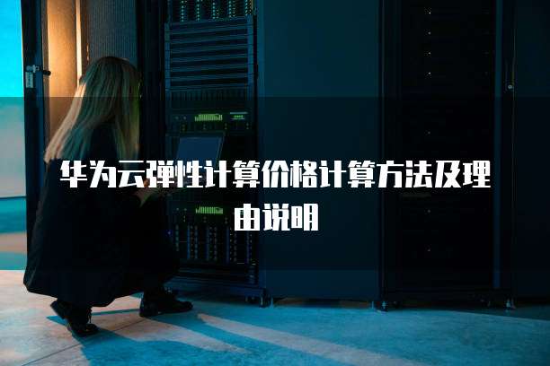 华为云弹性计算价格计算方法及理由说明
