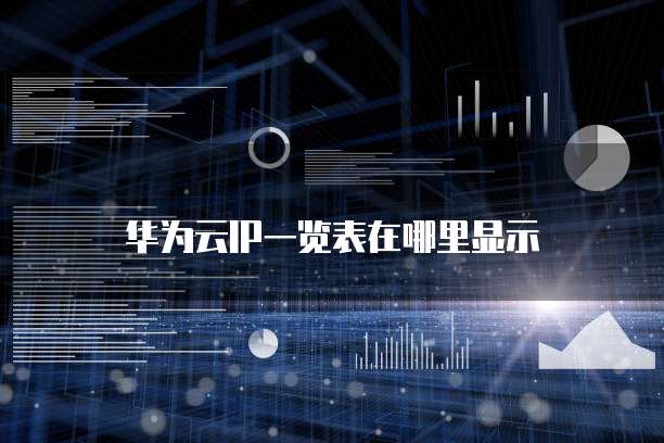华为云IP一览表在哪里显示