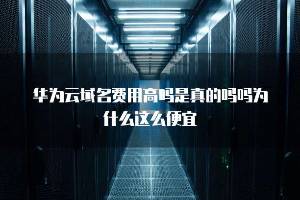 华为云域名费用高吗是真的吗吗为什么这么便宜