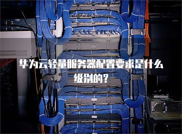 华为云轻量服务器配置要求是什么级别的?