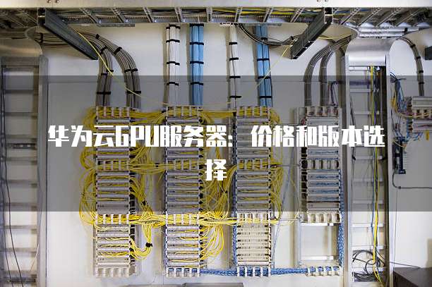 华为云GPU服务器:价格和版本选择