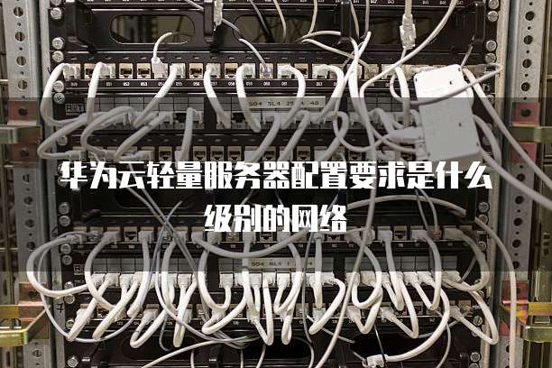 华为云轻量服务器配置要求是什么级别的网络