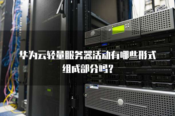 华为云轻量服务器活动有哪些形式组成部分吗?