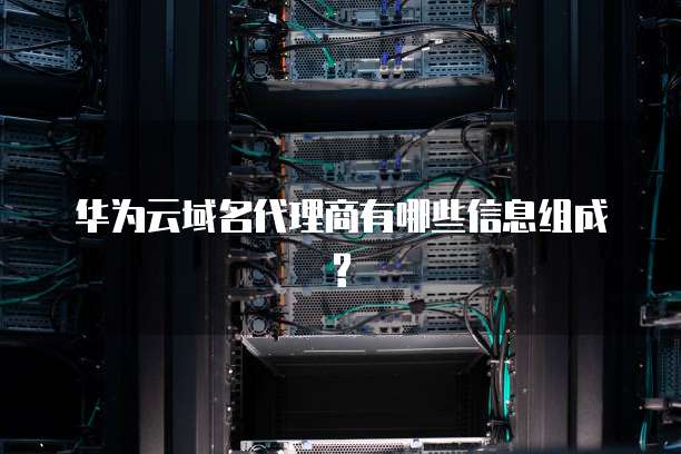华为云域名代理商有哪些信息组成?