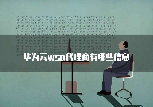 华为云wsa代理商有哪些信息