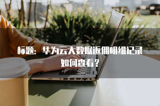 标题:华为云大数据返佣明细记录如何查看?