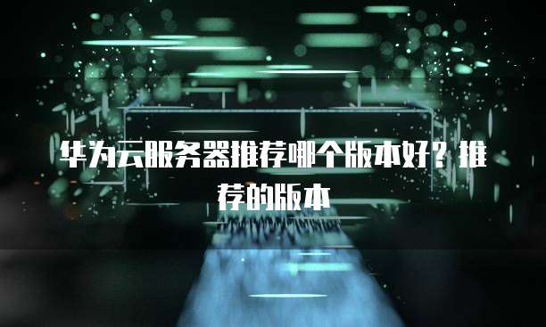 华为云服务器推荐哪个版本好?推荐的版本