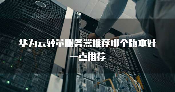 华为云轻量服务器推荐哪个版本好一点推荐