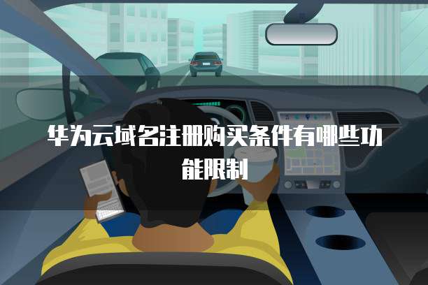 华为云域名注册购买条件有哪些功能限制