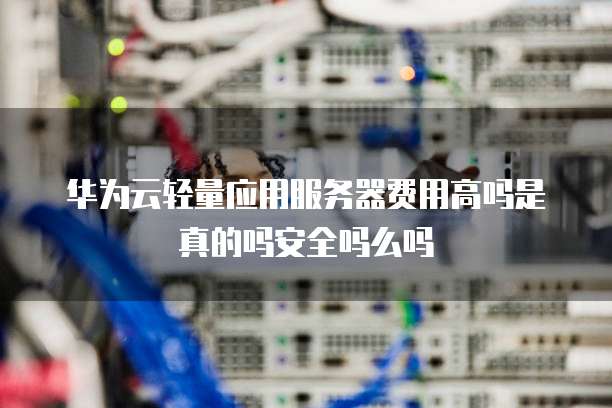 华为云轻量应用服务器费用高吗是真的吗安全吗么吗