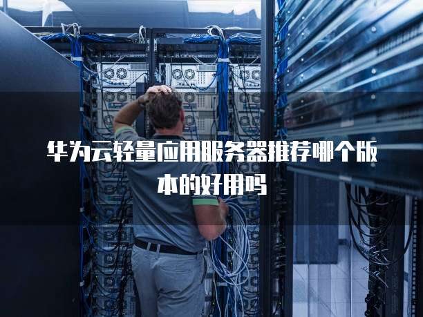 华为云轻量应用服务器推荐哪个版本的好用吗