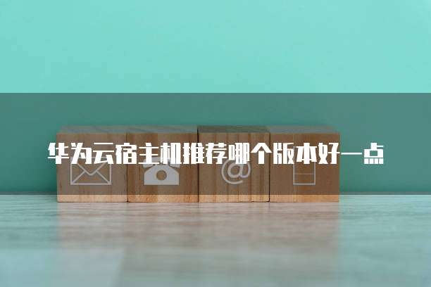 华为云宿主机推荐哪个版本好一点