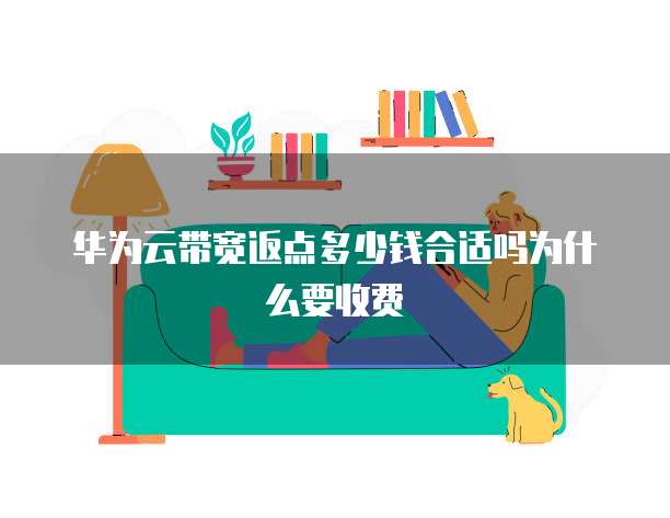 华为云带宽返点多少钱合适吗为什么要收费