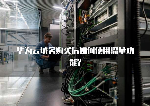 华为云域名购买后如何使用流量功能?
