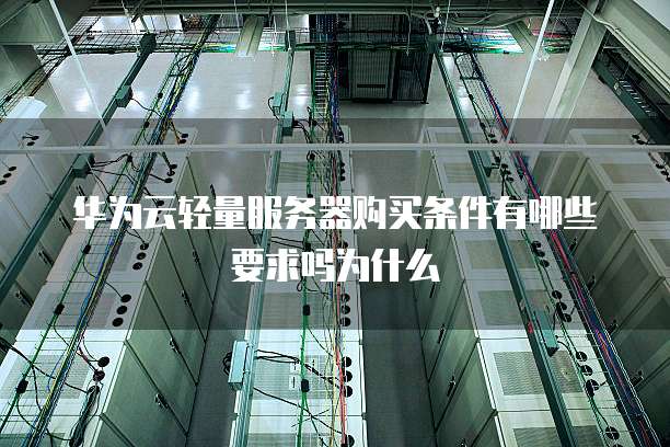 华为云轻量服务器购买条件有哪些要求吗为什么