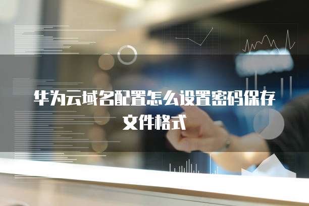 华为云域名配置怎么设置密码保存文件格式