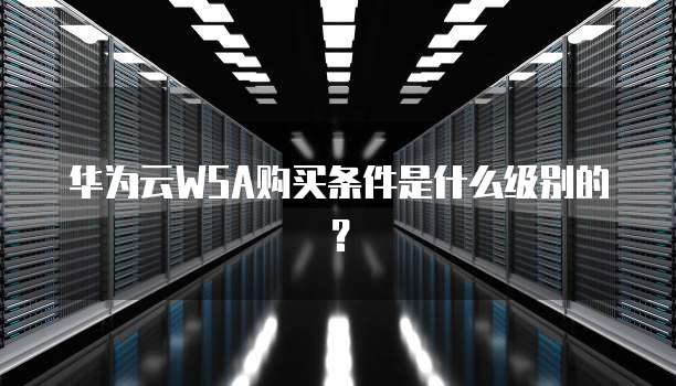 华为云WSA购买条件是什么级别的？
