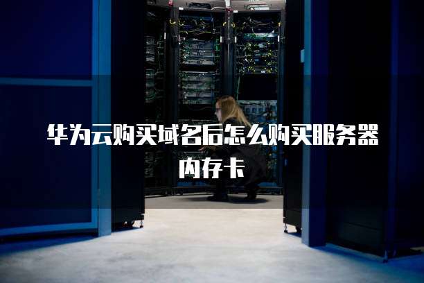 华为云购买域名后怎么购买服务器内存卡