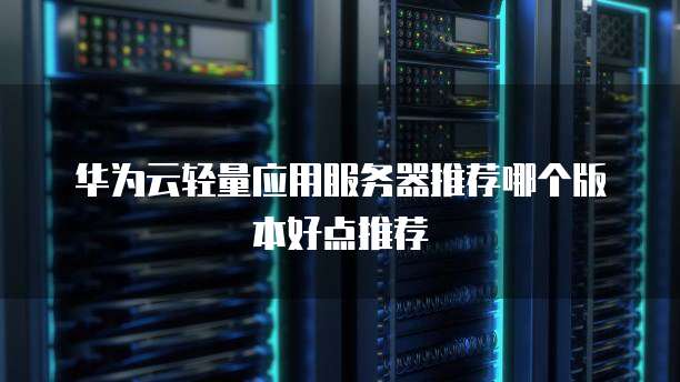 华为云轻量应用服务器推荐哪个版本好点推荐