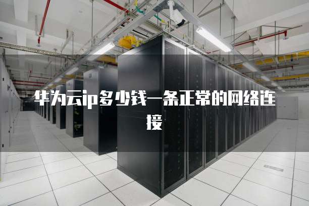 华为云ip多少钱一条正常的网络连接
