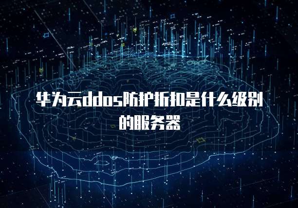 华为云ddos防护折扣是什么级别的服务器
