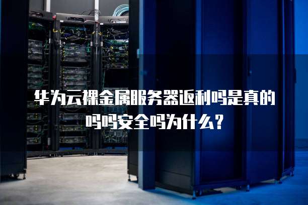 华为云裸金属服务器返利吗是真的吗吗安全吗为什么?