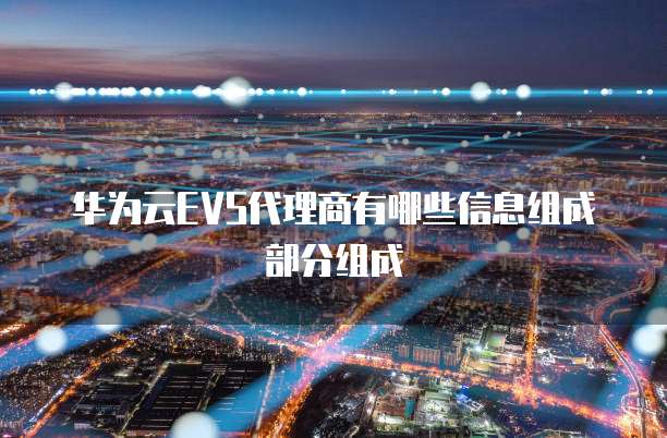 华为云EVS代理商有哪些信息组成部分组成