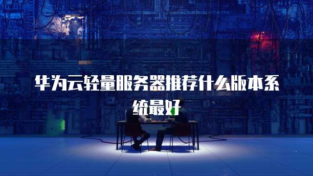华为云轻量服务器推荐什么版本系统最好