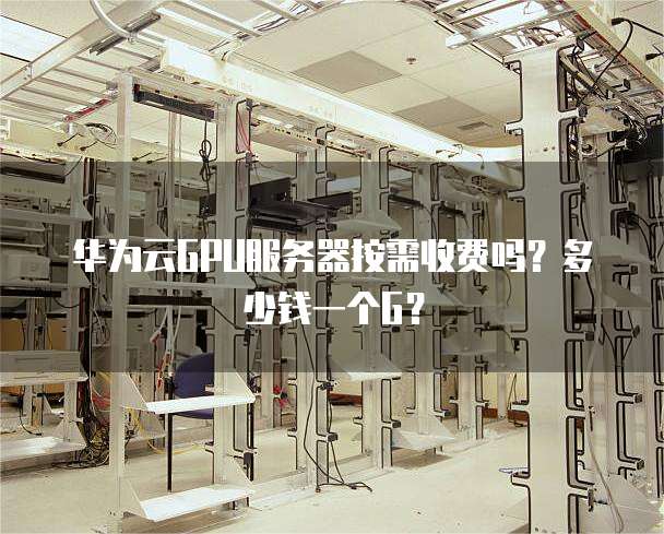 华为云GPU服务器按需收费吗?多少钱一个G?