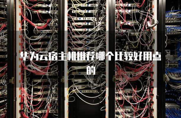 华为云宿主机推荐哪个比较好用点的