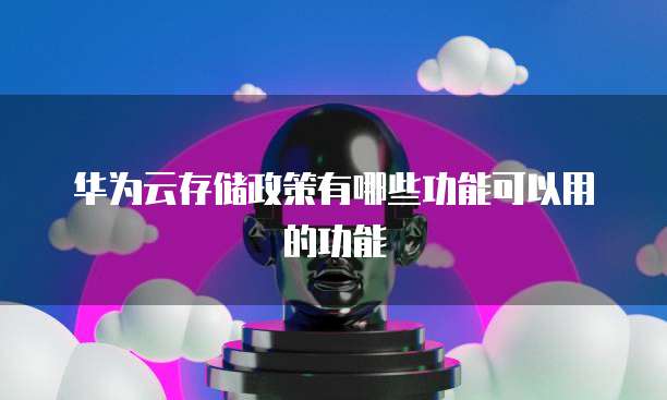 华为云存储政策有哪些功能可以用的功能