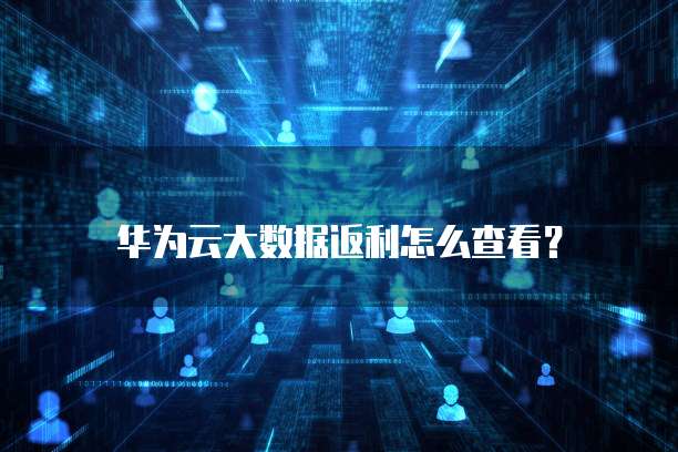华为云大数据返利怎么查看?
