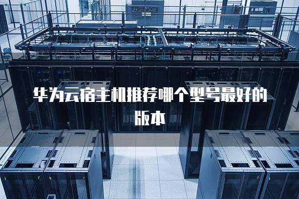 华为云宿主机推荐哪个型号最好的版本