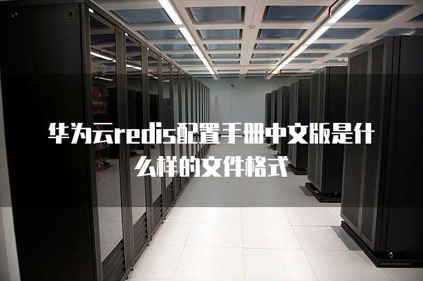 华为云redis配置手册中文版是什么样的文件格式