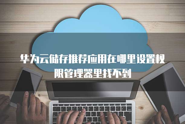 华为云储存推荐应用在哪里设置权限管理器里找不到