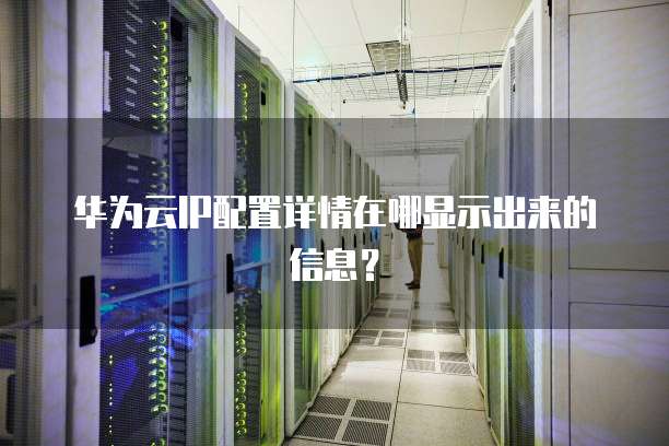 华为云IP配置详情在哪显示出来的信息?
