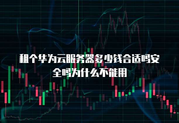 租个华为云服务器多少钱合适吗安全吗为什么不能用