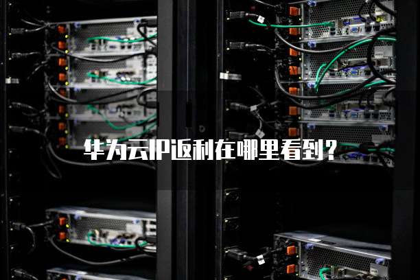 华为云IP返利在哪里看到?