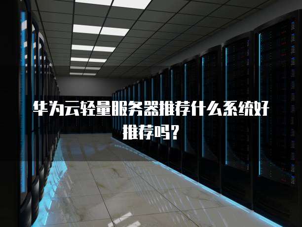 华为云轻量服务器推荐什么系统好推荐吗?