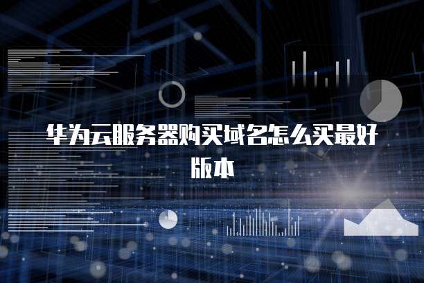 华为云服务器购买域名怎么买最好版本