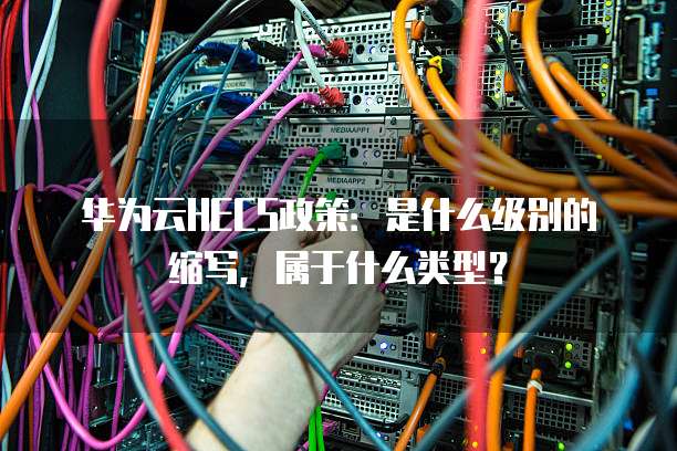 华为云HECS政策:是什么级别的缩写,属于什么类型?