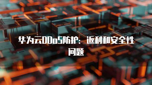华为云DDoS防护:返利和安全性问题