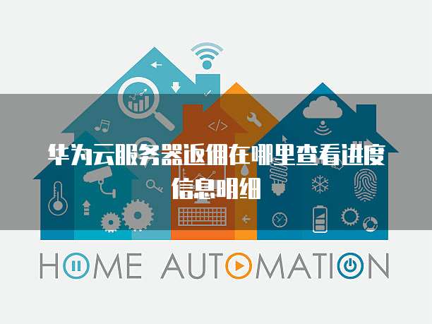 华为云服务器返佣在哪里查看进度信息明细