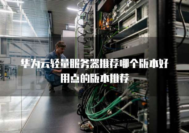 华为云轻量服务器推荐哪个版本好用点的版本推荐